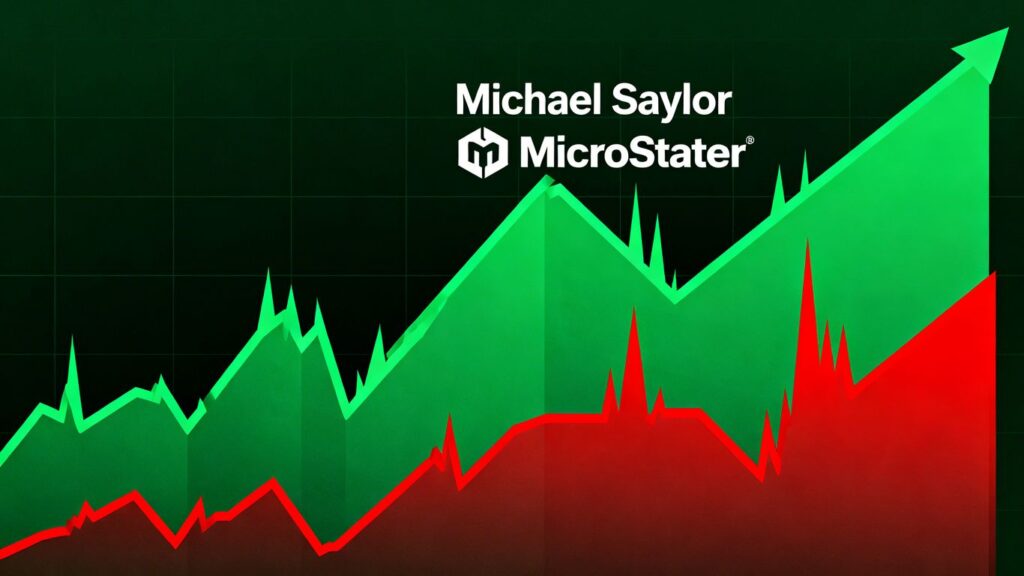Bitcoin und Michael Saylor investieren trotz Volatilität.