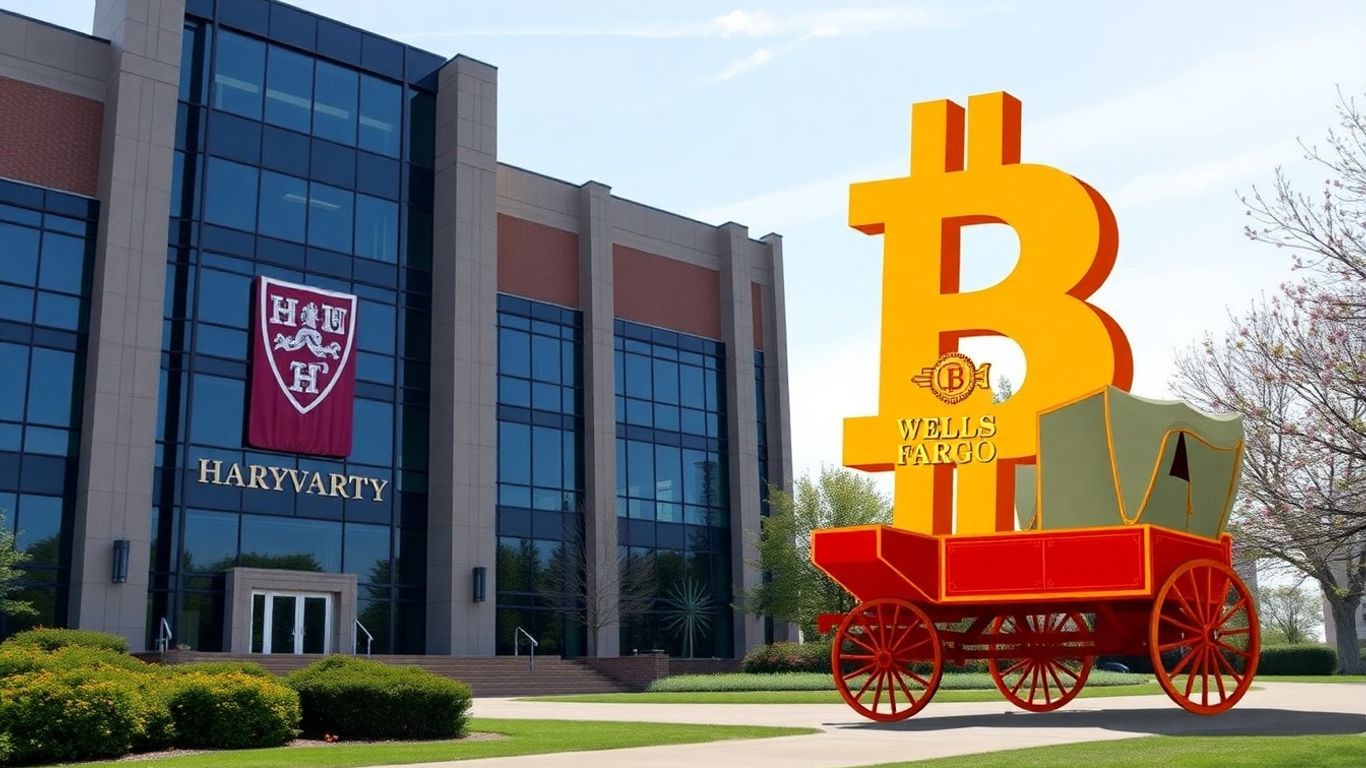 Harvard und Wells Fargo investieren in Bitcoin.