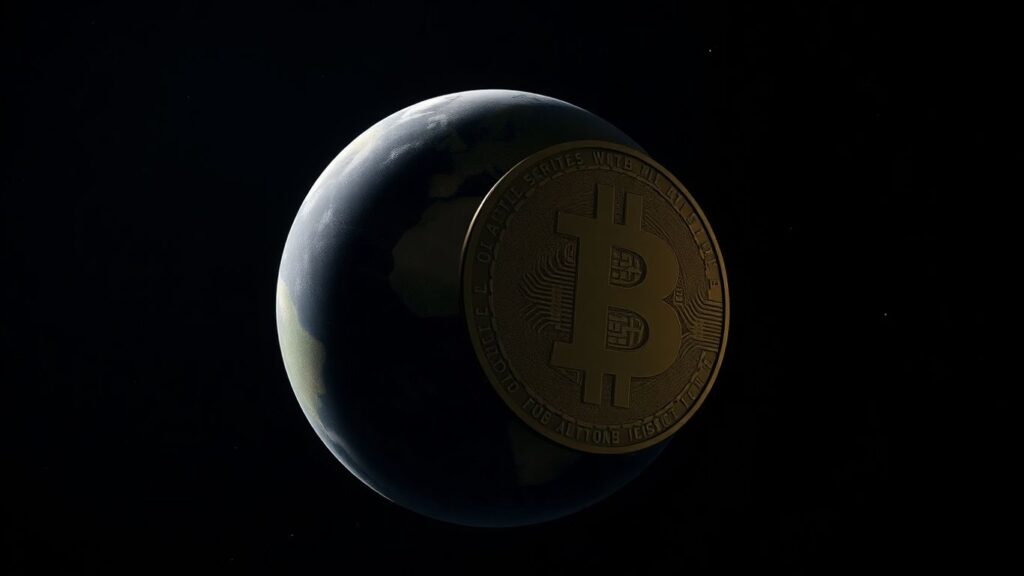 Metaplanet und Bitcoin im Weltraum
