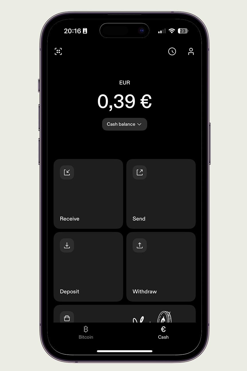 Bitcoin strike App Screenshot Kotoseite