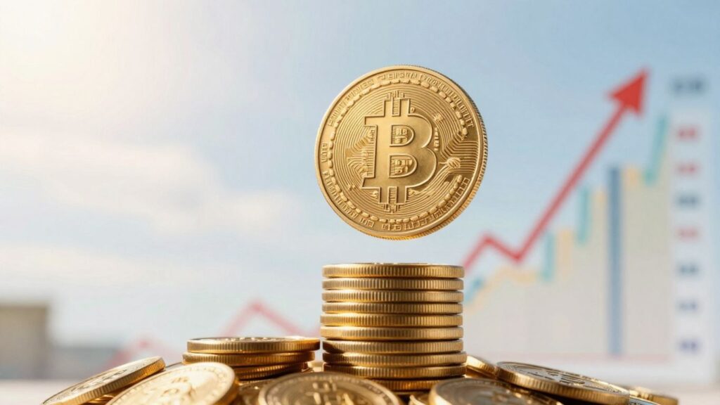Bitcoin steigt über 97.000 Dollar wegen ETFs.